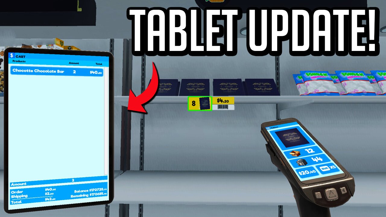 Checking Out The Tablet Update in Supermarket Simulator!