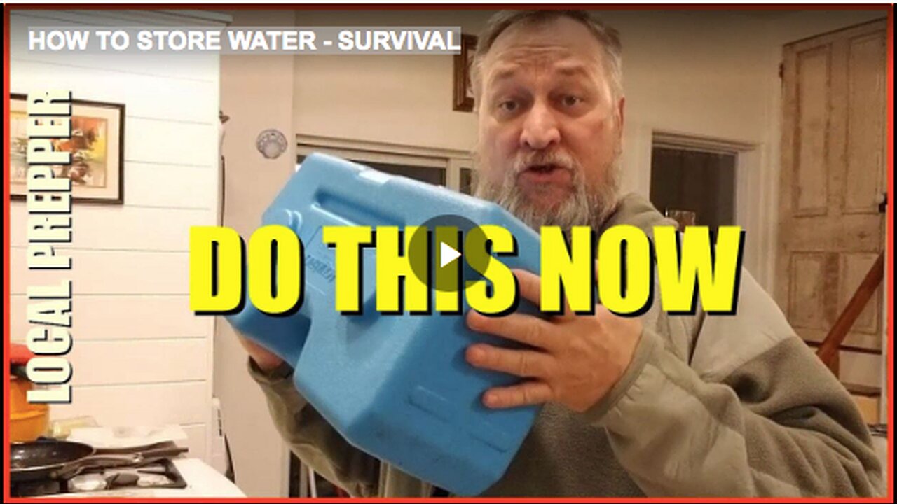 HOW TO STORE WATER - SURVIVAL