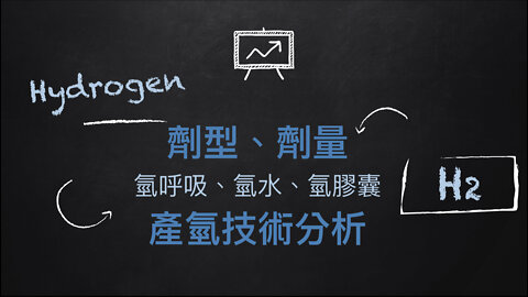 Tiffy輕鬆講 氫分子醫學 第二講 產氫技術沿革、選擇、分析/氫呼吸、氫水、氫膠囊的使用劑型、劑量