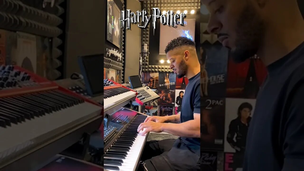 PLAYING HARRY POTTER THEME ON THE PIANO ✨🎵 *Hedwig’s Theme* #Shorts | Jeremy Lynch