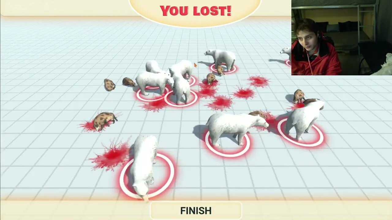 10 Wild Boars VS 10 Polar Bears In A Battle In The Animal Revolt Battle Simulator With Commentary