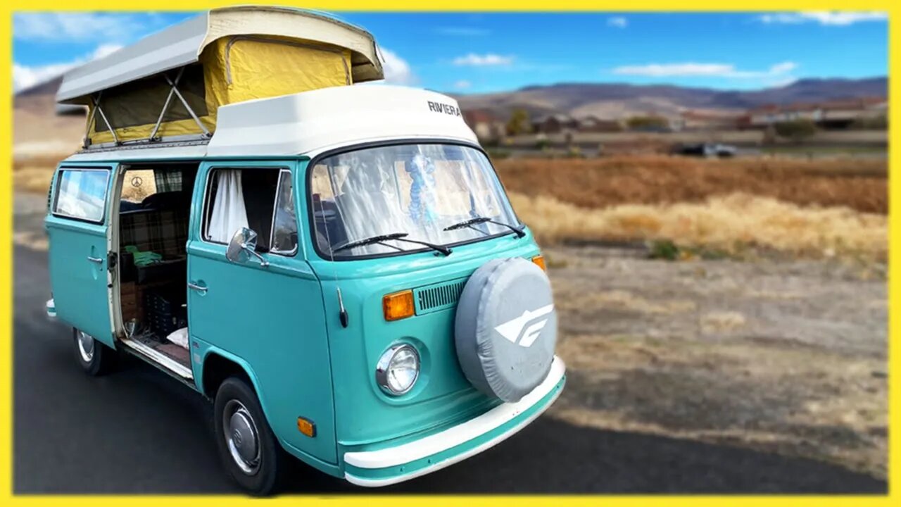 Cute Classic WESTFALIA Pop Top Camper Van With Lithium Battery Upgrade!