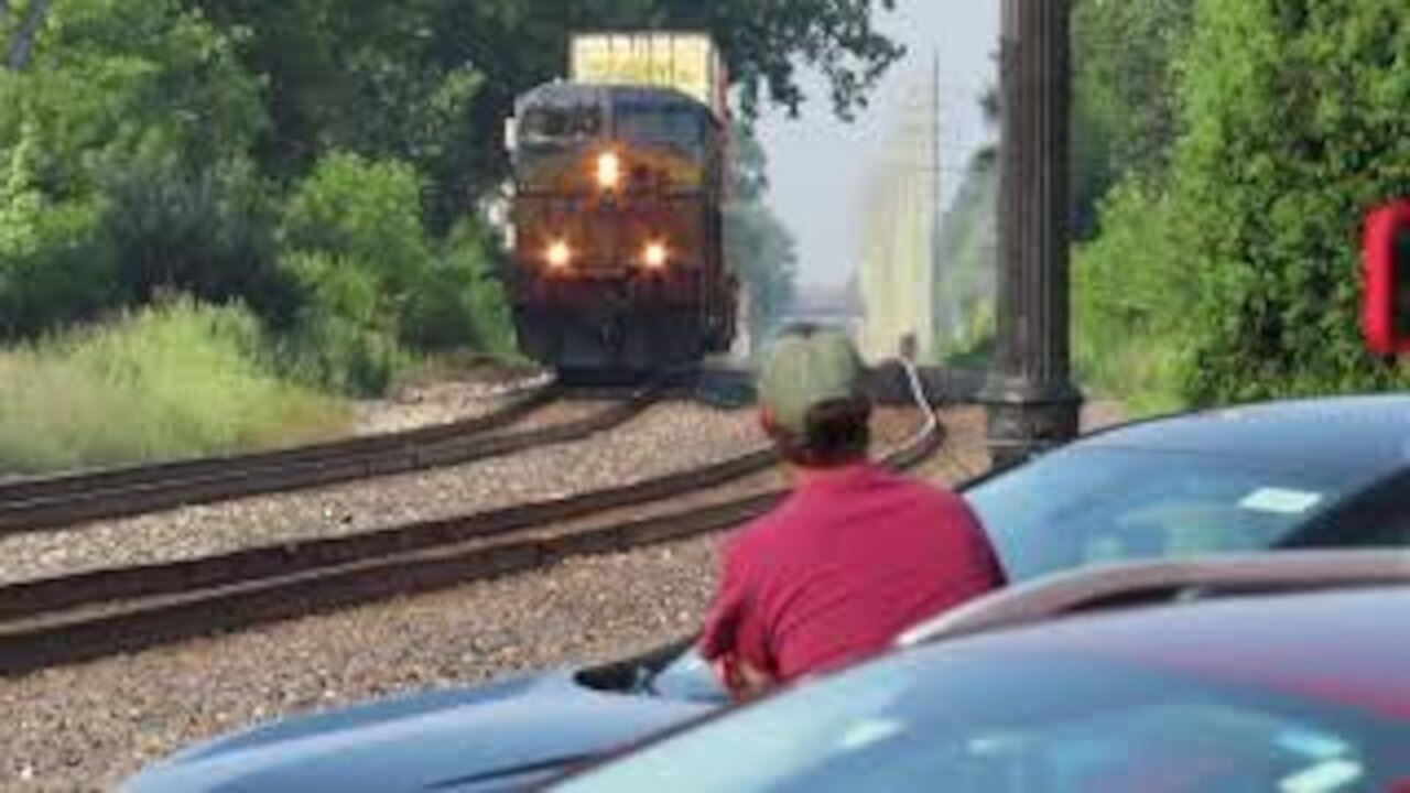 CSX Q009 Three Cars Long Intermodal Train from Berea, Ohio July 5, 2021