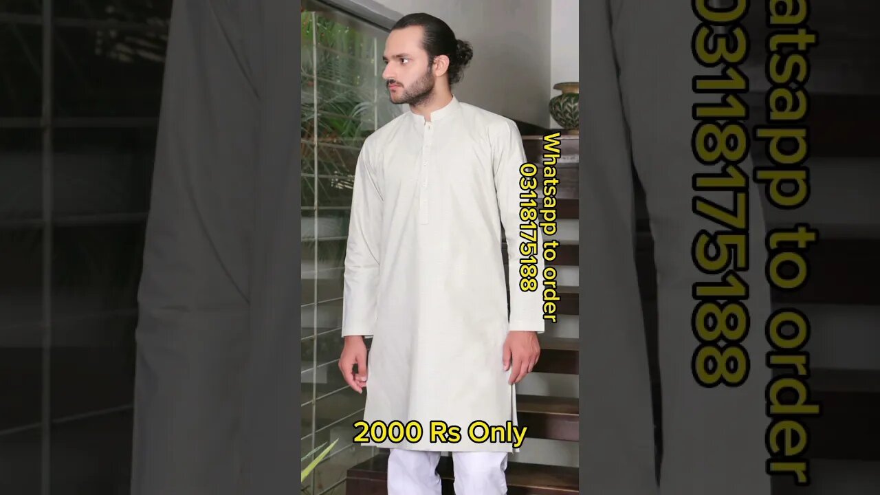 Brand: Kaameh Collection: Iris Eid Edit'23Type: Fabric:100% Self Jacquard kurta #viral #menswear