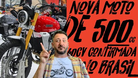 ✅✅ NOVA MOTO ITALIANA de 500 cc com 40cv confirmada NO BRASIL ✅✅✅