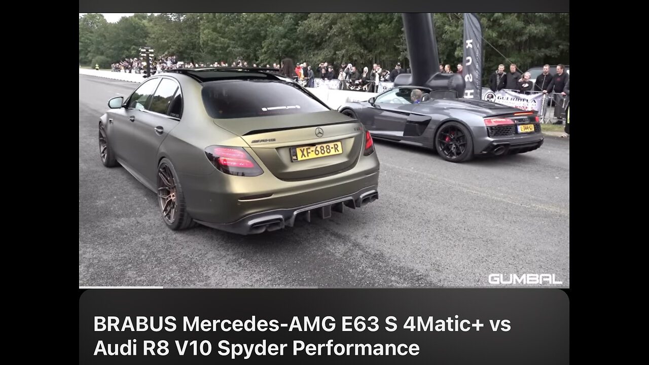 BRABUS Mercedes-AMG E63 S 4Matic+ vs Audi R8 V10 Spyder Performance