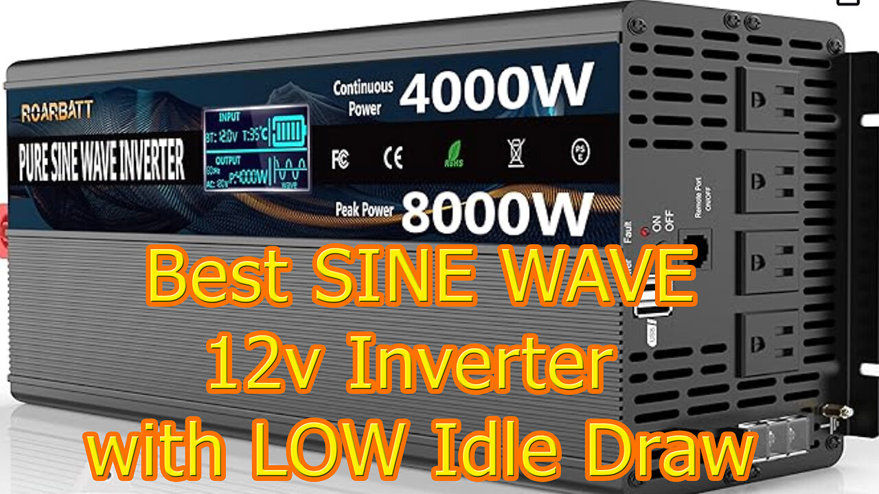 Roarbatt 12v 4000 Watt Pure Sine Wave Inverter Best off Grid Solar REVIEW & UNBOXING #wisebuyreviews