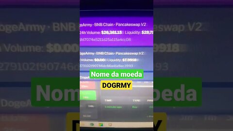 Moeda Dogrmy #memecoin crescendo