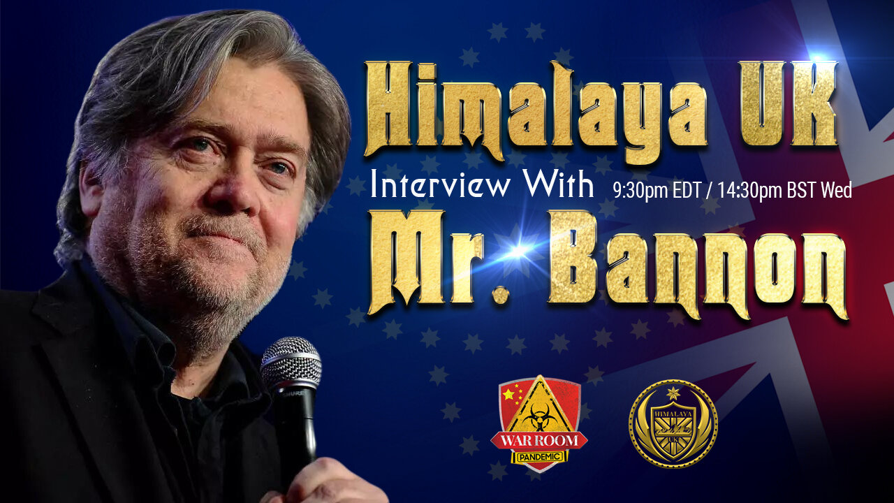 Weekly Interview with Mr. Bannon (every Wed) 28th July, 2021