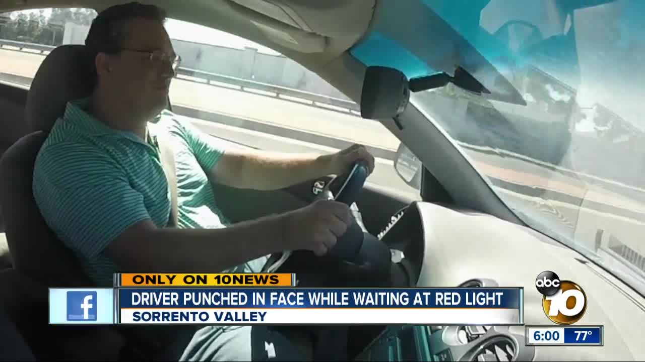 Driver punched in road rage attack