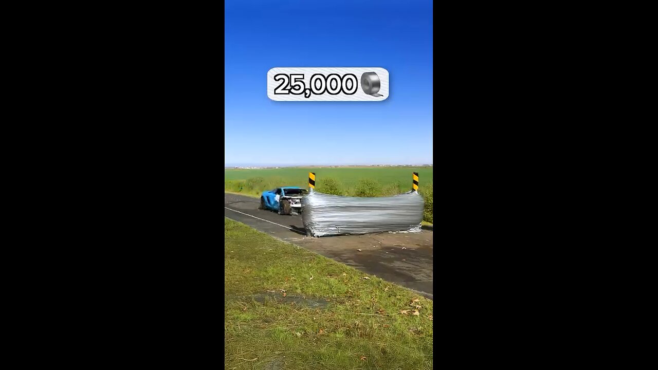 How much tape to stop a Lamborghini