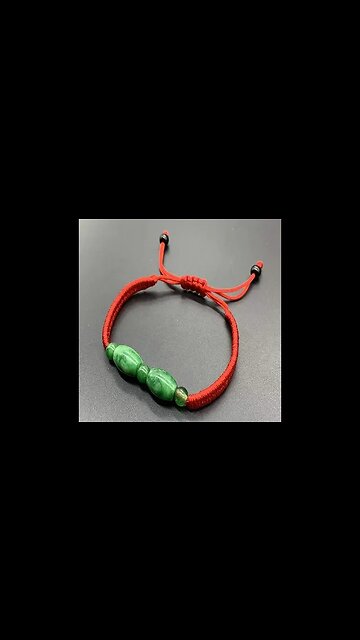JADE PROTECTION FORTUNE RED STRING WEAVE BRACELET