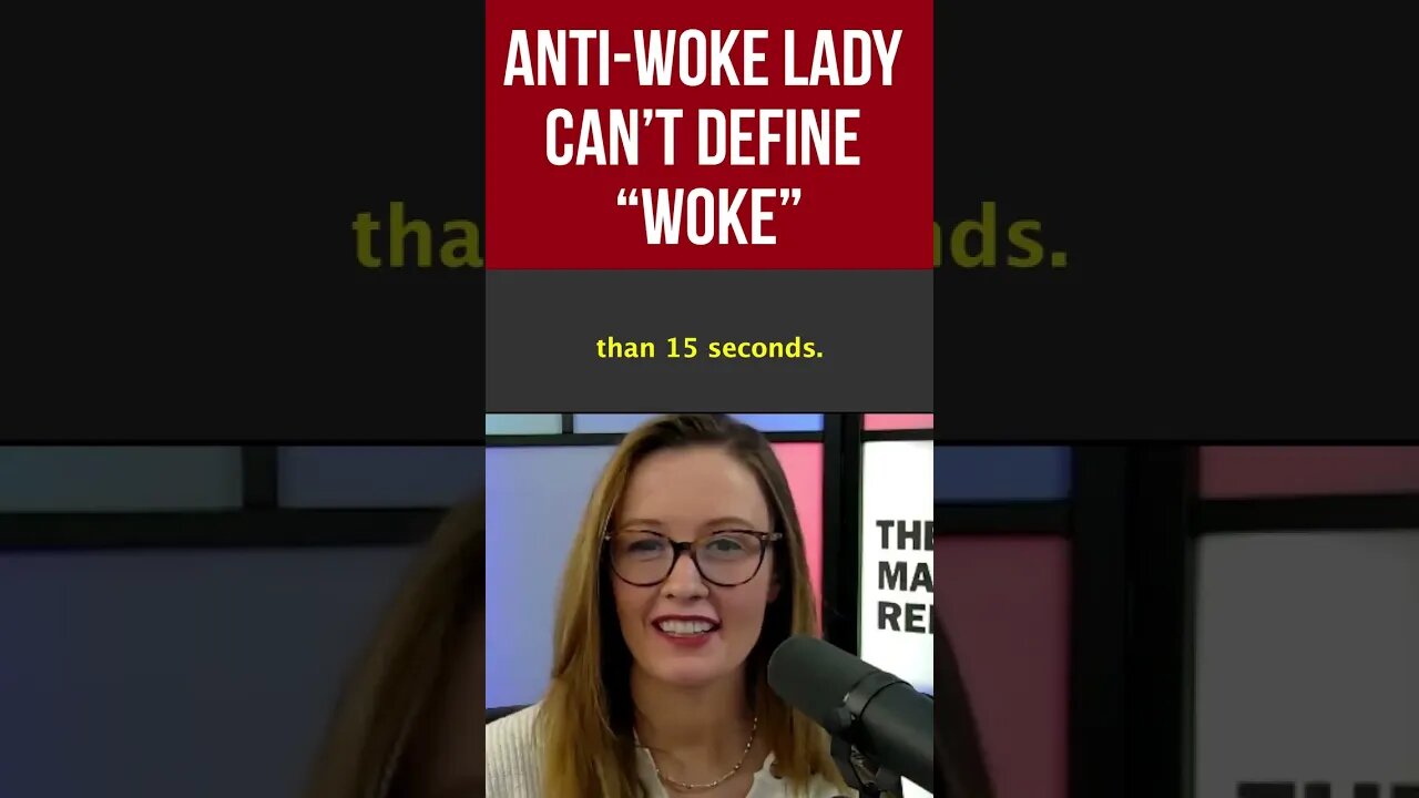 Anti-Woke Author Can't Define 'Woke'