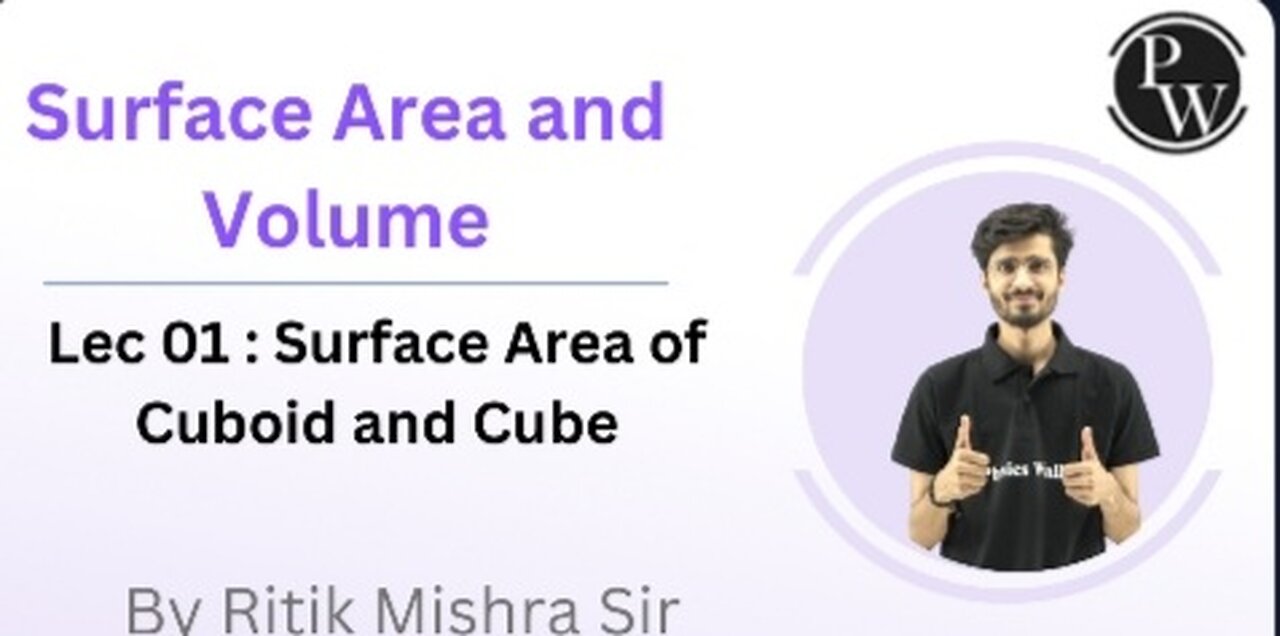 📌 Surface area and volume | Lecture No:- 1 🔴 Mathematics