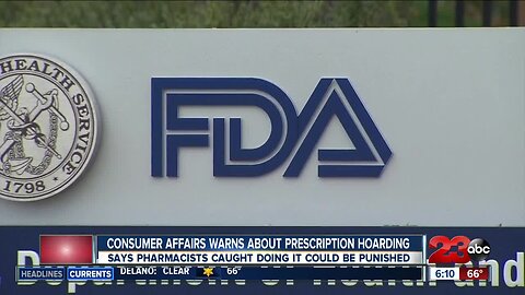 Consumer Affairs Warns about Prescription Hoarding