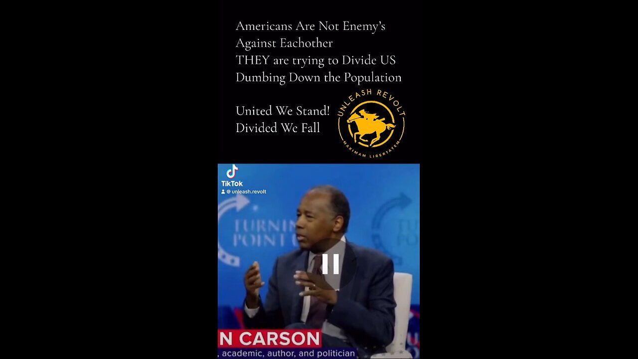 Ben Carson: We are not Enemy’s!