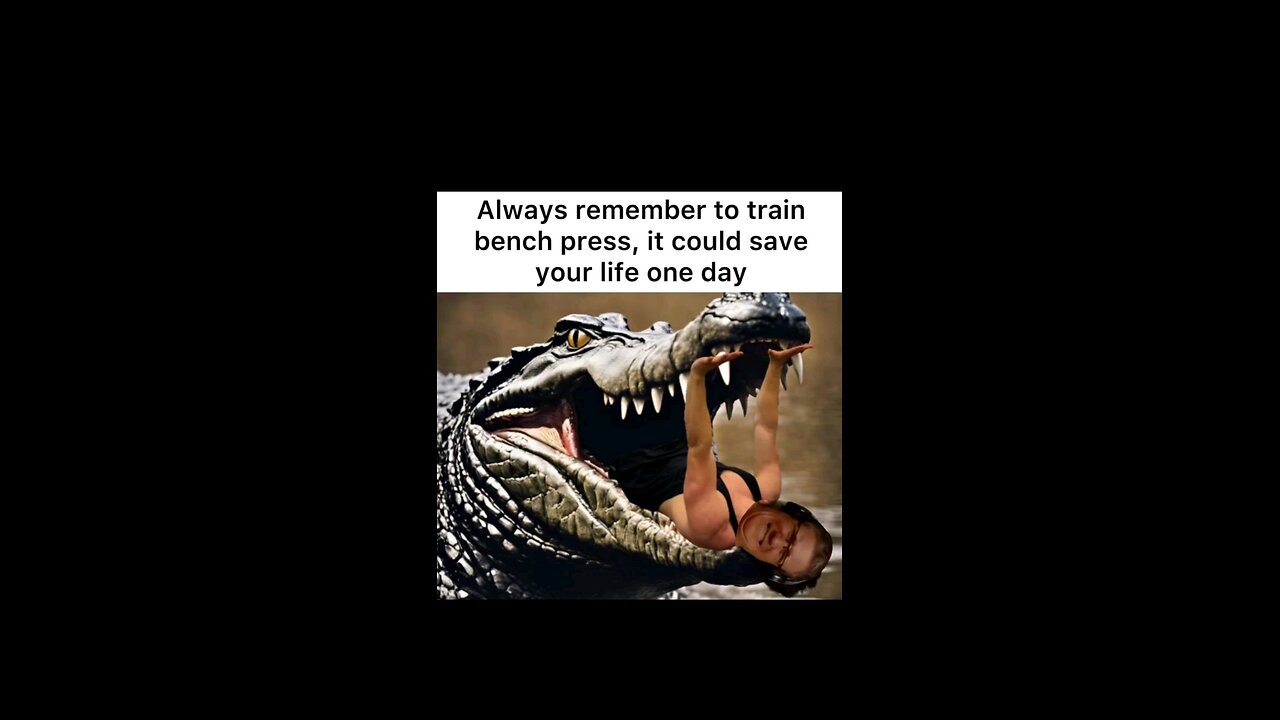 always benchpress as it just might save your life or take it