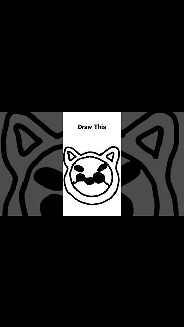 Draw Smirking Circle Cat #drawing #art #cats #cat