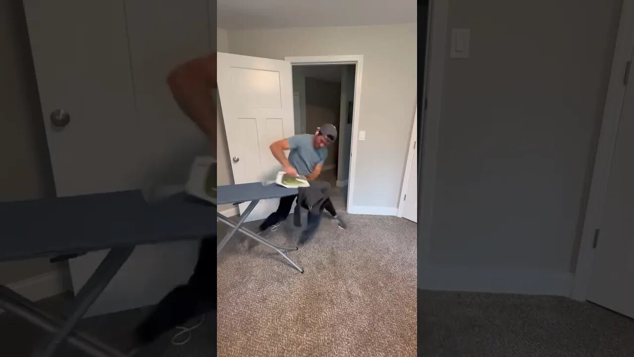 Most Aggressive Ironing Ever! 🤣