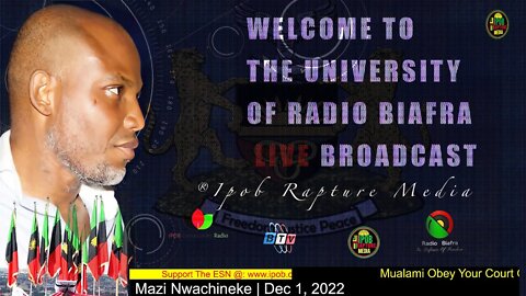 Welcome To The University Of Radio Biafra | Hausa -Service 2 | Host: Mazi Nwachineke | Dec 1, 2022