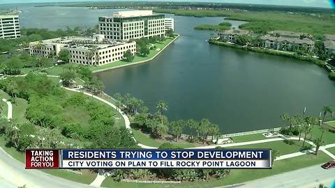 City Council to vote on whether developer can fill in Rocky Point lagoon to build townhomes