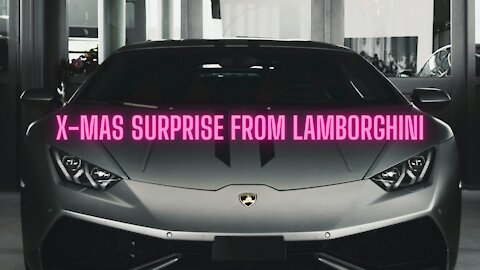 Lamborghini Christmas Surprise - Check out