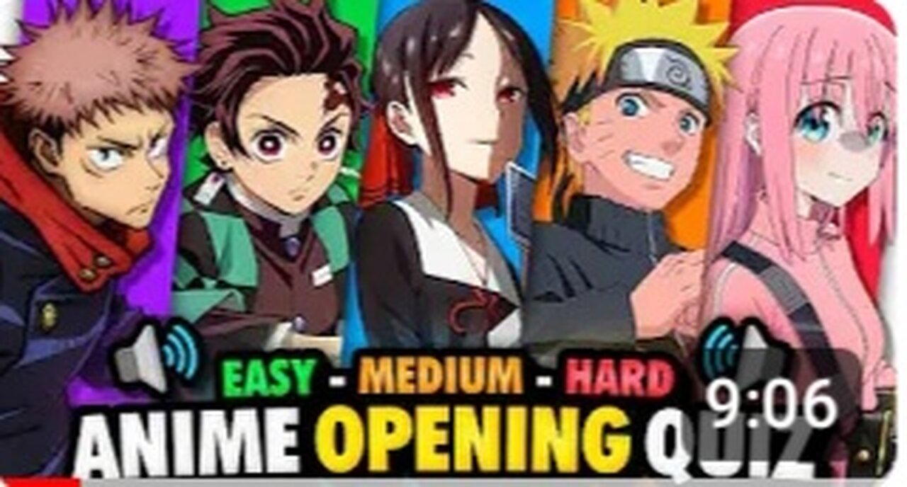 Guess the anime opening