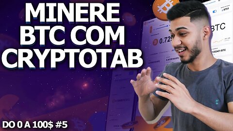 MINERANDO BITCOIN COM NAVEGADOR CRYPTOTAB