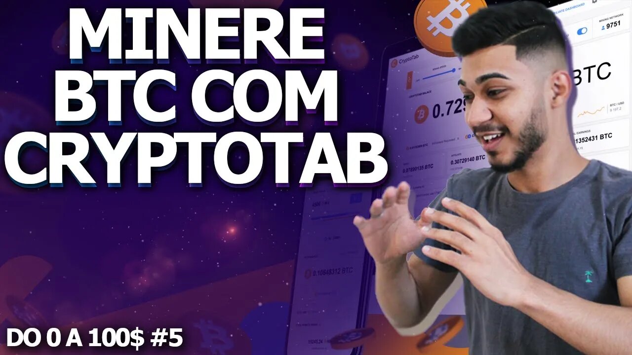 MINERANDO BITCOIN COM NAVEGADOR CRYPTOTAB