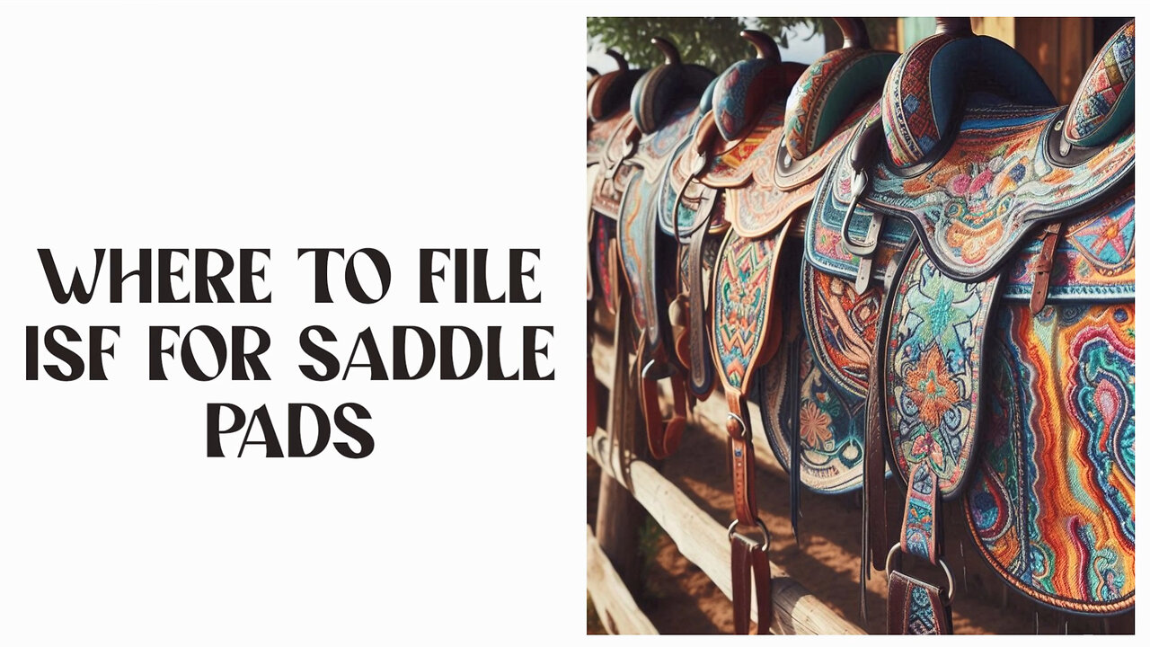 Navigating ISF Filing for Saddle Pads: Self-Filing or Hiring a Customs Broker?