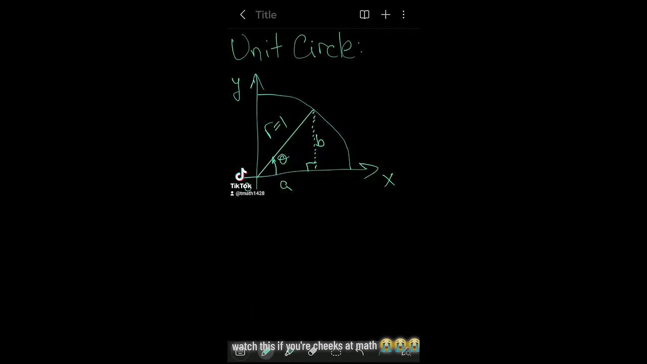 Deriving pythagorean identity