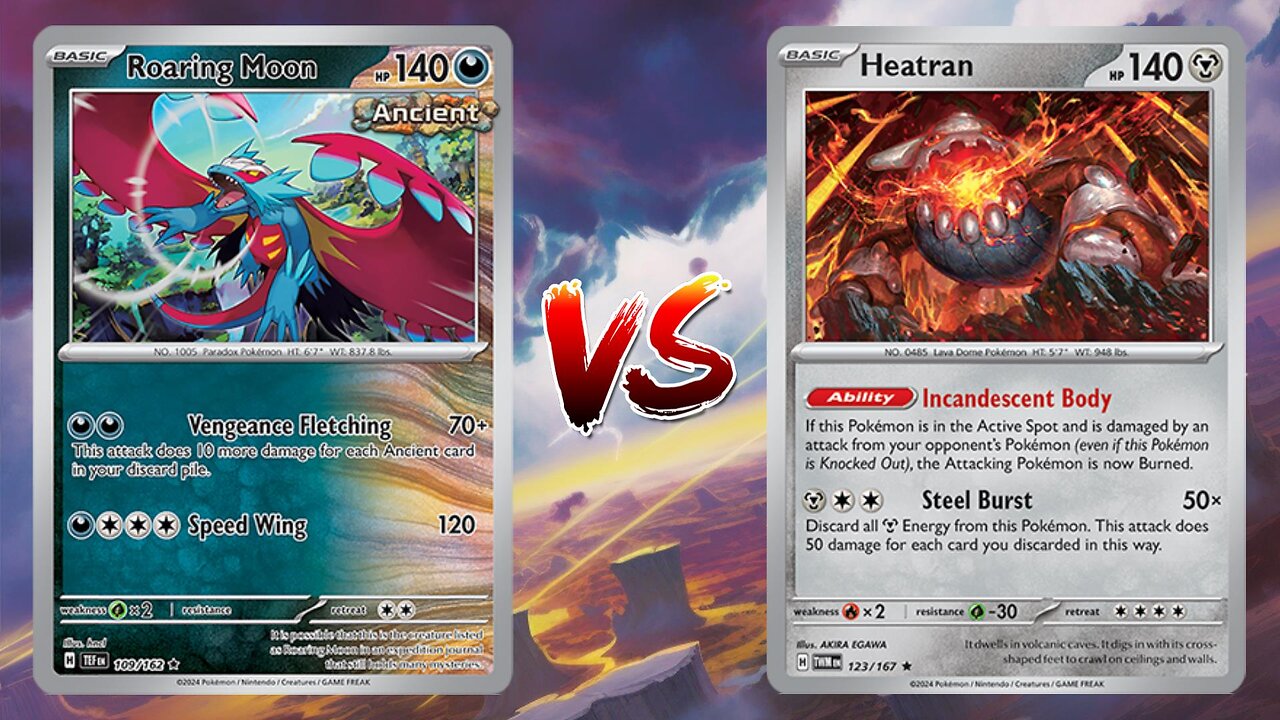 Pokemon TCG Live Roaring Moon Turbo VS Heatran Metang!!