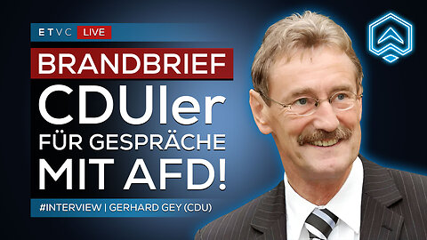 🟥 LIVE | Ex-Landrat GERHARD GEY (CDU) fordert GESPRÄCHE MIT AFD in Sachsen | #INTERVIEW