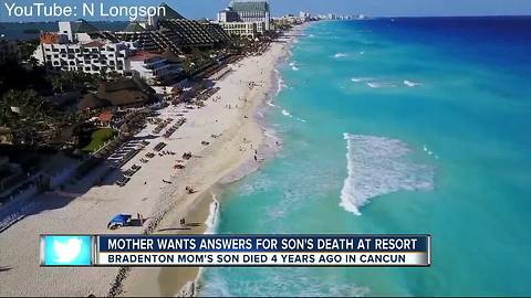 Florida mother believes tainted alcohol killed her son at Cancun resort in 2013