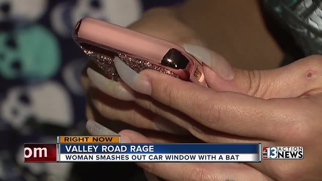 Camera rolls as bat-wielding attacker smashes car windshield