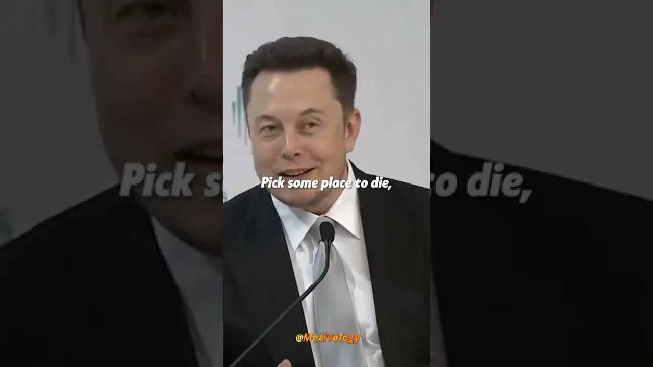 Elon Musk want to die on Mars