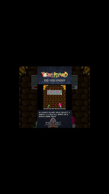 Did you know? #YoshisIsland #SNES #Secret #SuperMario #shorts #yoshi #mario