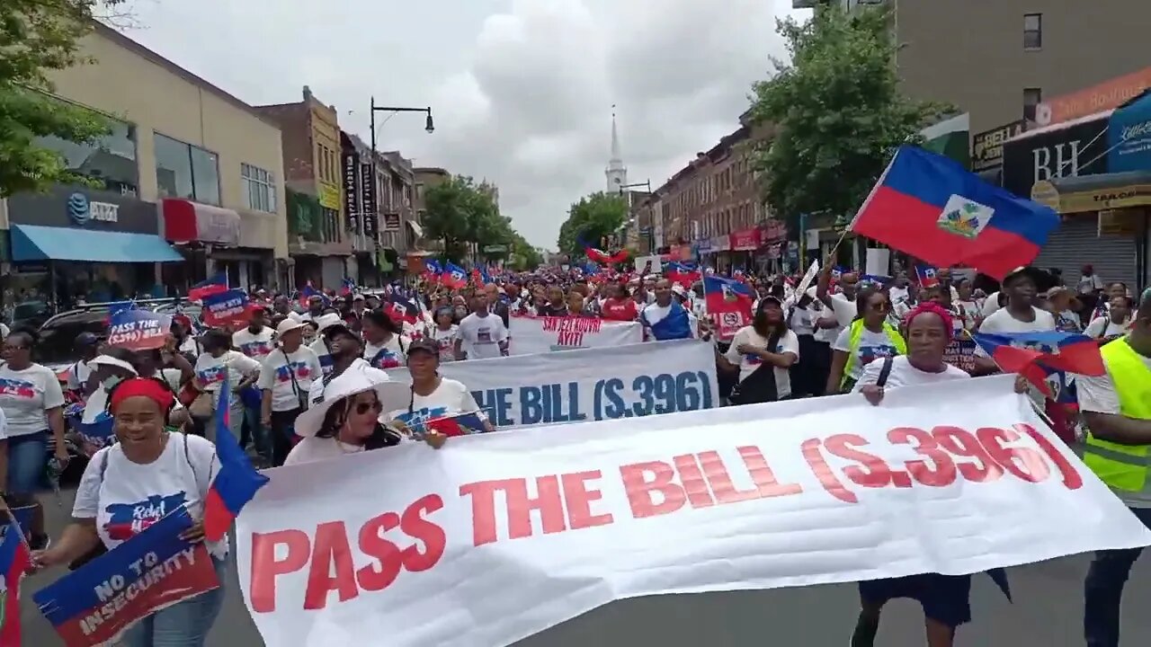 Relief in #haiti #reliefinhaiti International March From Rogers Ave and Foster Ave to Prospect Park.