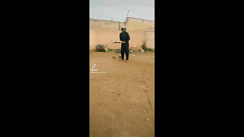 Playing cricket