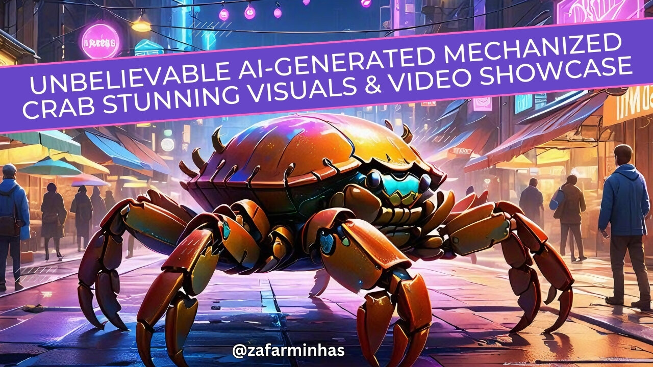 Unbelievable AI-Generated Mechanized Crab | Stunning Visuals & Video Showcase