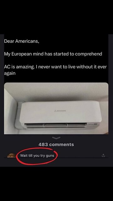 Air Conditioning is the Best #silly #funny #memes #America #Europe #ribbing