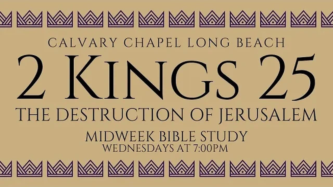 The Destruction Of Jerusalem - 2 Kings 25 (Message)