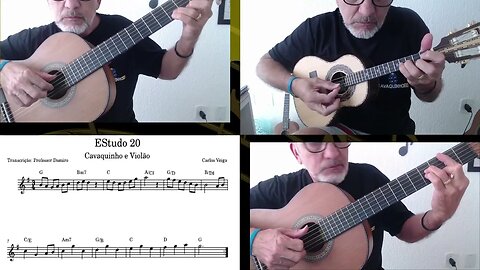 Estudo 20/20 para cavaquinho e violão