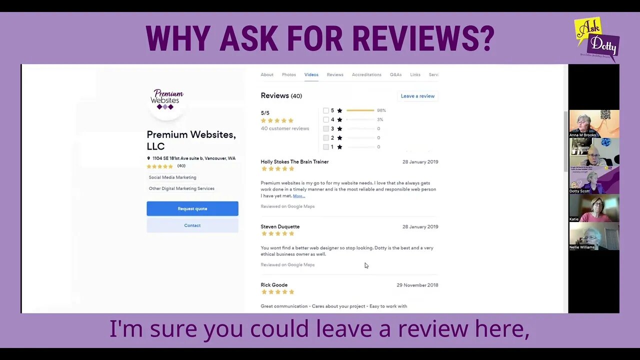 Why Ask For Reviews?