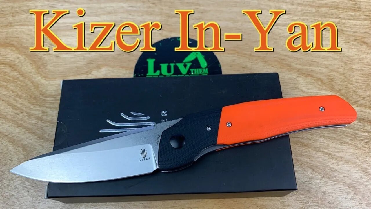 Kizer In-Yan / includes disassembly / Assassin knives design / so drop shut smooth !