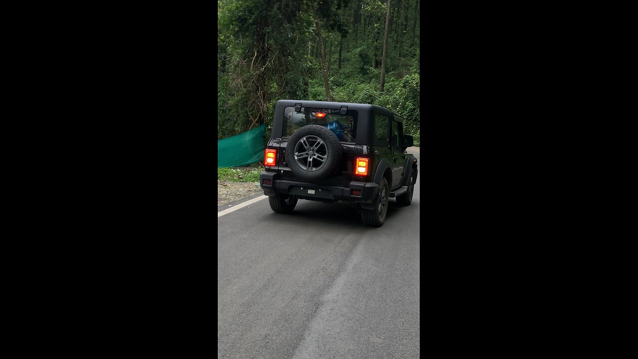 Driving thar in the beautiful mountains