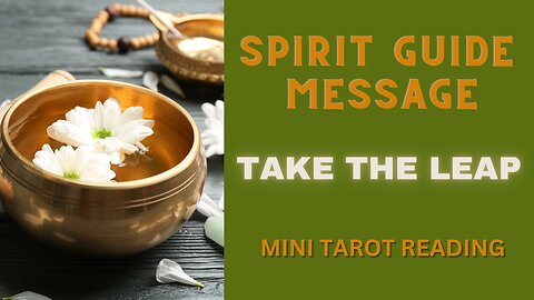 SPIRIT GUIDE MESSAGE ~ TAKE THE LEAP ~ #MINI #TAROT #READING