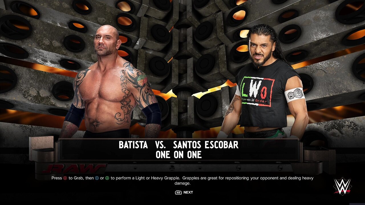 WWE 2k24 Batista vs Santos Escobar