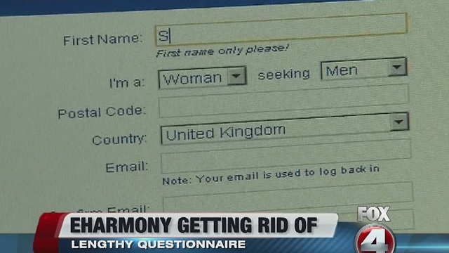 E-Harmony nixing questionnaire