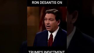 Ron DeSantis tells Piers Morgan about Trumps indictment #shorts